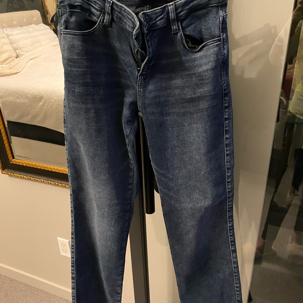 Guess Women's Straight Leg Jeans - Dark Blue